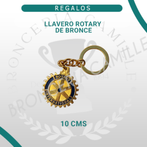 Llavero Rotary de Bronce