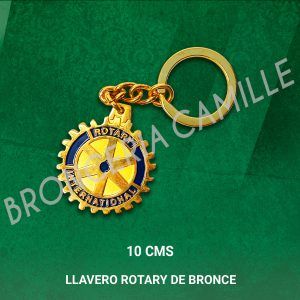 Llavero Rotary de Bronce
