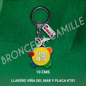 Llavero típico Viña del Mar y Placa KT01