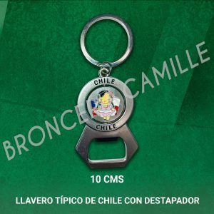 Llavero típico de Chile con destapador
