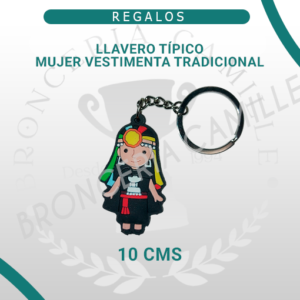 Llavero Típico Dama Vestimenta Tradicional