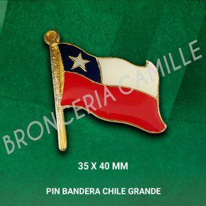 Pin Bandera Chile Grande