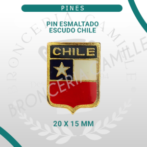 Pin Esmaltado Escudo Chile