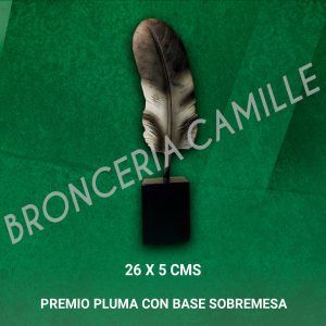 Premio Pluma con Base Sobremesa