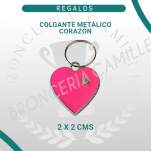 Colgante Metálico Corazón