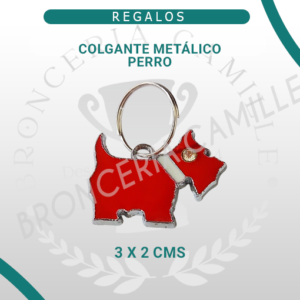 Colgante Metálico Perro