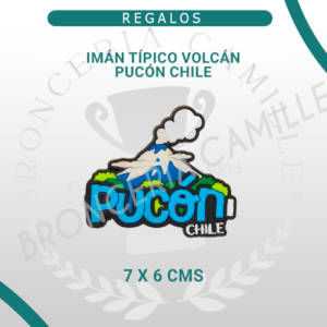 Imán Típico Volcán Pucón Chile