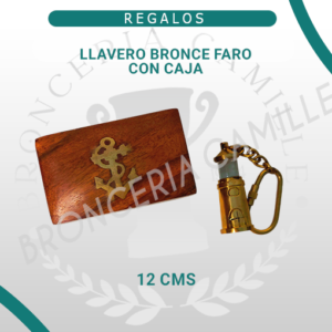 Llavero Bronce Faro con Caja