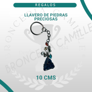 Llavero de piedras preciosas