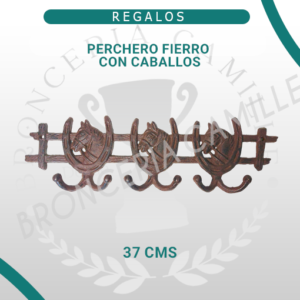 Perchero Fierro con Caballos