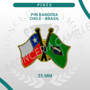 Pin Bandera Chile - Brasil