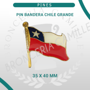 Pin Bandera Chile Grande