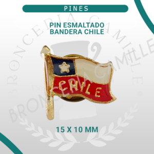 Pin Esmaltado Bandera Chile