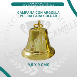 Campana con Argolla Pulida para Colgar