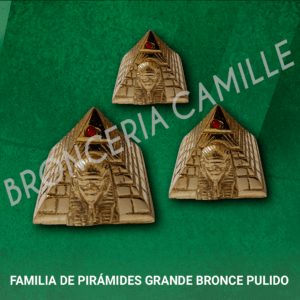 Familia de Piramides Grande Bronce Pulido