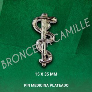 Pin Medicina Plateado