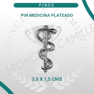 Pin Medicina Plateado