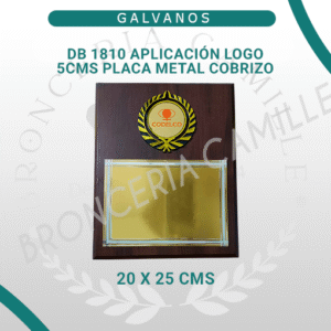 Db 1810 con Aplicación Logo 5 CMS y Placa de Metal con Grabado Personalizado