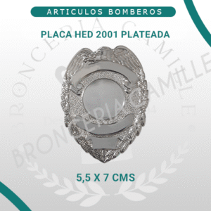 Placa HED 2001 Grabado Personalizado