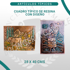 Cuadro Típico de Resina con Diseño