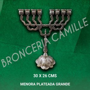 Menora Plateada Grande