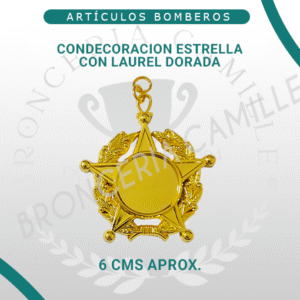 Condecoración Estrella con Laurel Dorada