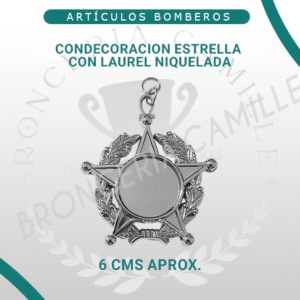 Condecoración Estrella con Laurel Niquelada