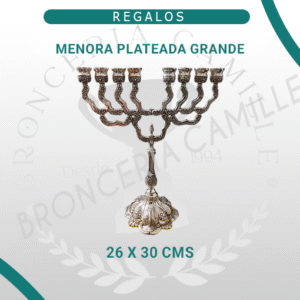 Menora Plateada Grande