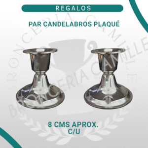 Par Candelabro Plaqué