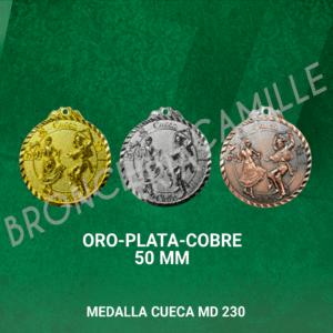 Medalla Importada - Cueca MD 230 - 50 mm