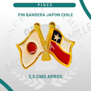 Pin Bandera Japón - Chile