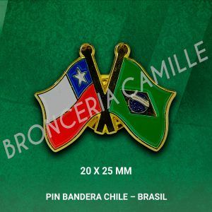 Pin Bandera Chile - Brasil