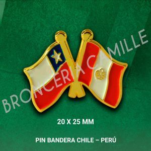Pin Bandera Chile - Perú
