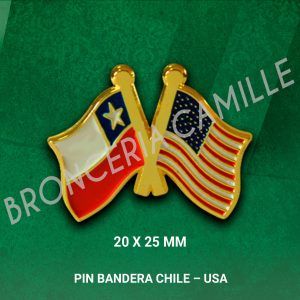 Pin Bandera Chile - USA
