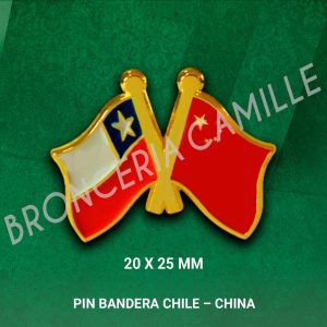 Pin Bandera Chile - China