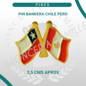 Pin Bandera Chile - Perú
