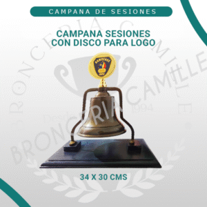 Campana para Sesiones con Disco para Logo Personalizado