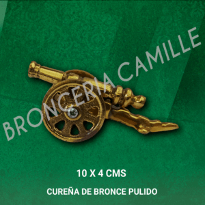 Cureña de Bronce Pulido