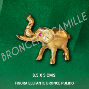 Figuras de bronce pulido – Elefante
