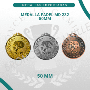 Medalla Padel MD 232 50MM