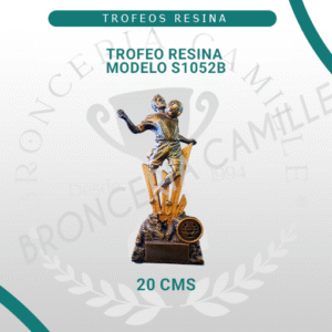 Trofeo Resina Modelo S1052B con Portalogo