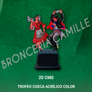 Trofeo Cueca Acrílico Color