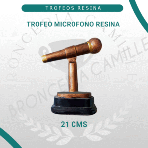 Trofeo Microfono Resina