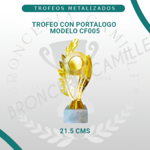 Trofeo con Portalogo Modelo CF005