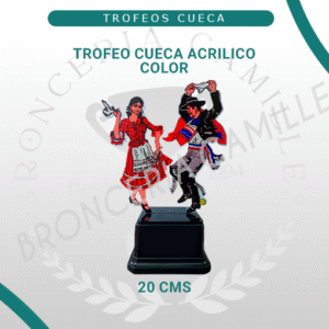 Trofeo Cueca Acrílico Color