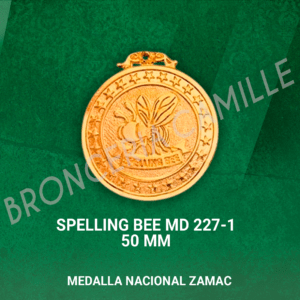 Medalla Nacional Zamac - Spelling Bee MD 227-1 5cms ø