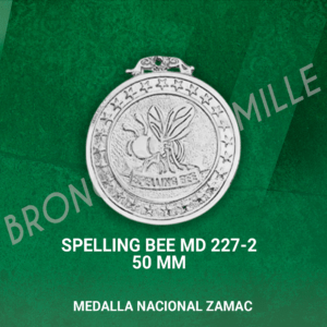 Medalla Nacional Zamac - Spelling Bee MD 227-2 5cms ø