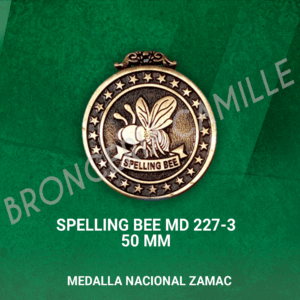 Medalla Nacional Zamac - Spelling Bee MD 227-3 5cms ø
