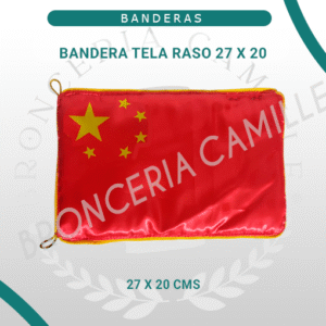 Bandera Raso de 27x20 cms