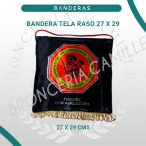 Bandera Raso de 27 x 29 cms